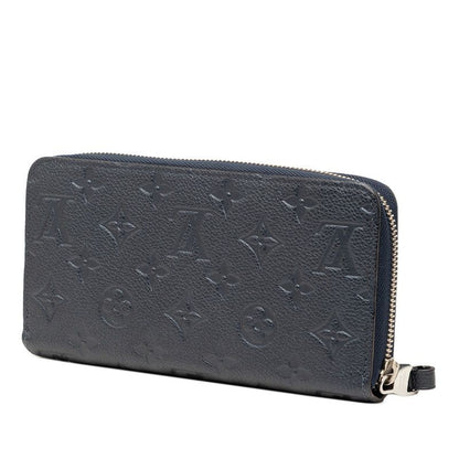 Louis Vuitton Monogram Empreinte Zippy Wallet Flower Studs Marine Metal — view 2