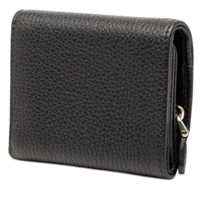 Prada Trifold Wallet Mini Black Vitello Daino Leather — view 2