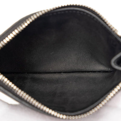Prada Card Case Coin Fragment Black Leather — view 4