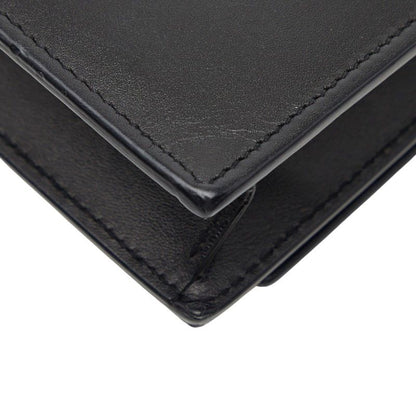 Saint Laurent YSL Logo Tassel Chain Wallet Shoulder Bag Black Leather 1 — view 7