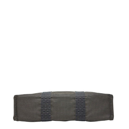 Hermes Her Line GM Tote Gray Canvas — view 3