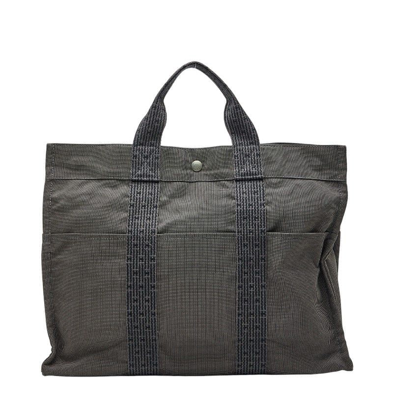 Hermes Her Line GM Tote Gray Canvas