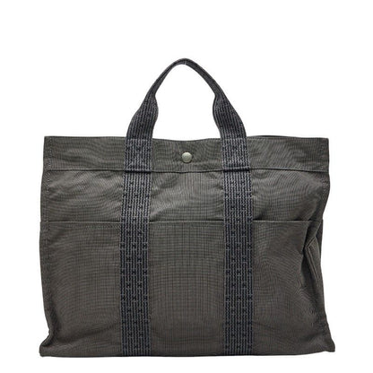 Hermes Her Line GM Tote Gray Canvas