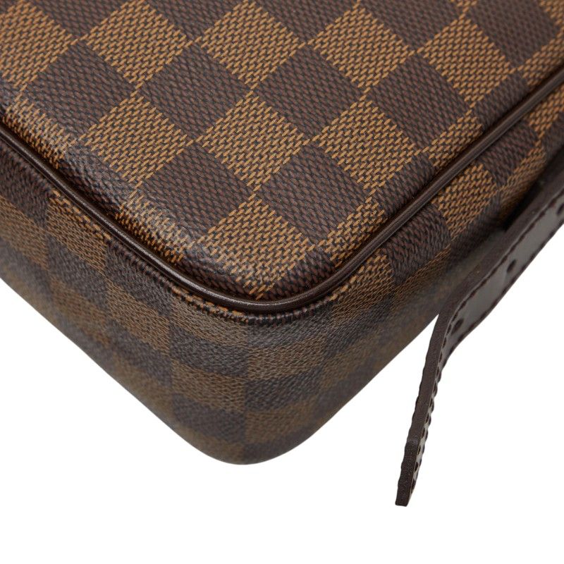 Louis Vuitton Damier Ravello PM Shoulder Bag Brown Leather — view 6