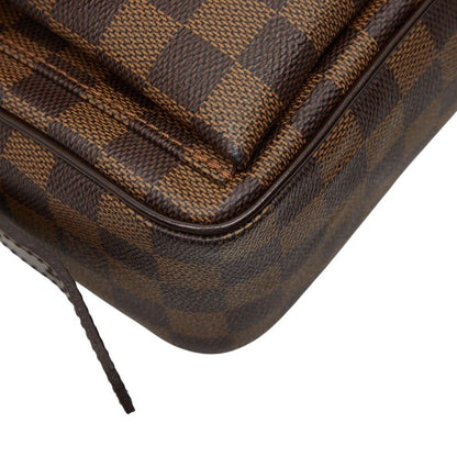 Louis Vuitton Damier Ravello PM Shoulder Bag Brown Leather — view 5