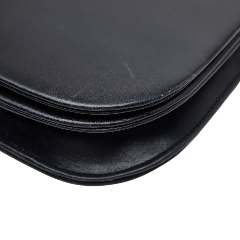 Cartier Saffiano Line Shoulder Bag Black Leather — view 4