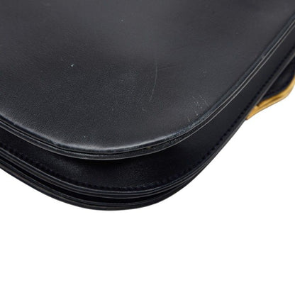 Cartier Saffiano Line Shoulder Bag Black Leather — view 7