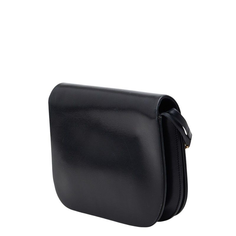 Cartier Saffiano Line Shoulder Bag Black Leather — view 2