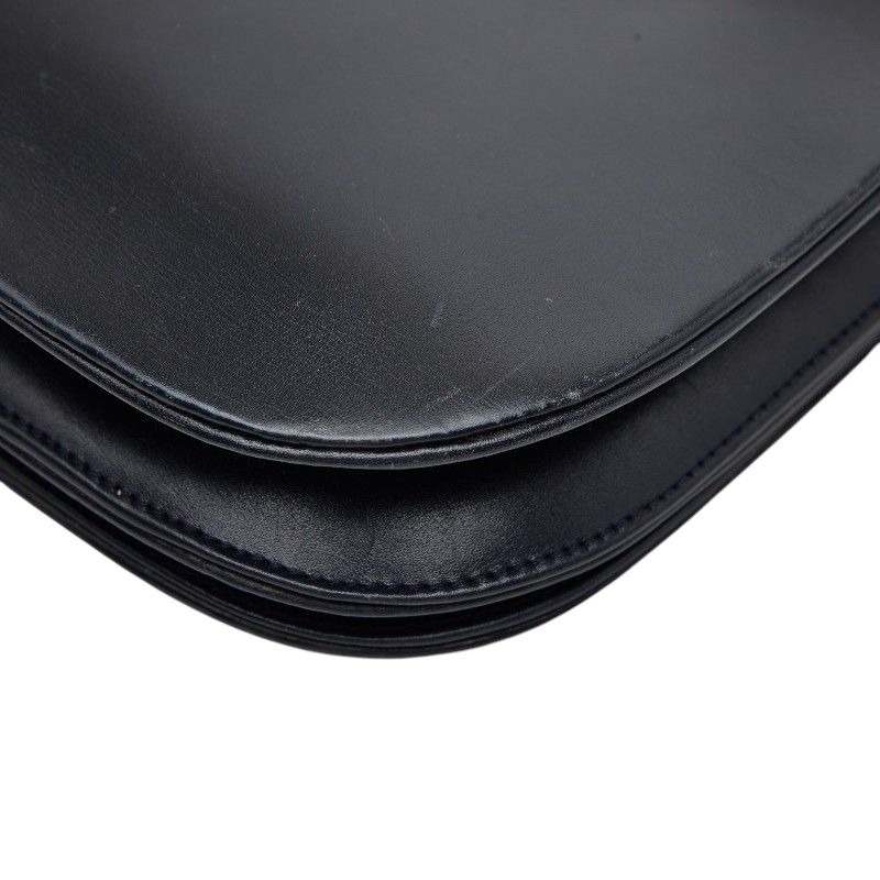 Cartier Saffiano Line Shoulder Bag Black Leather — view 6