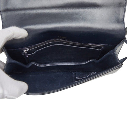 Cartier Saffiano Line Shoulder Bag Black Leather — view 8