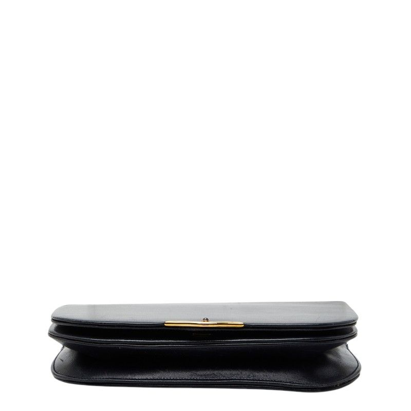 Cartier Saffiano Line Shoulder Bag Black Leather — view 3