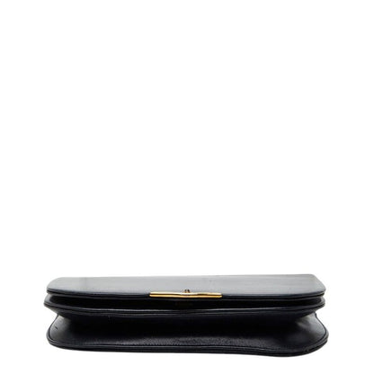Cartier Saffiano Line Shoulder Bag Black Leather — view 3