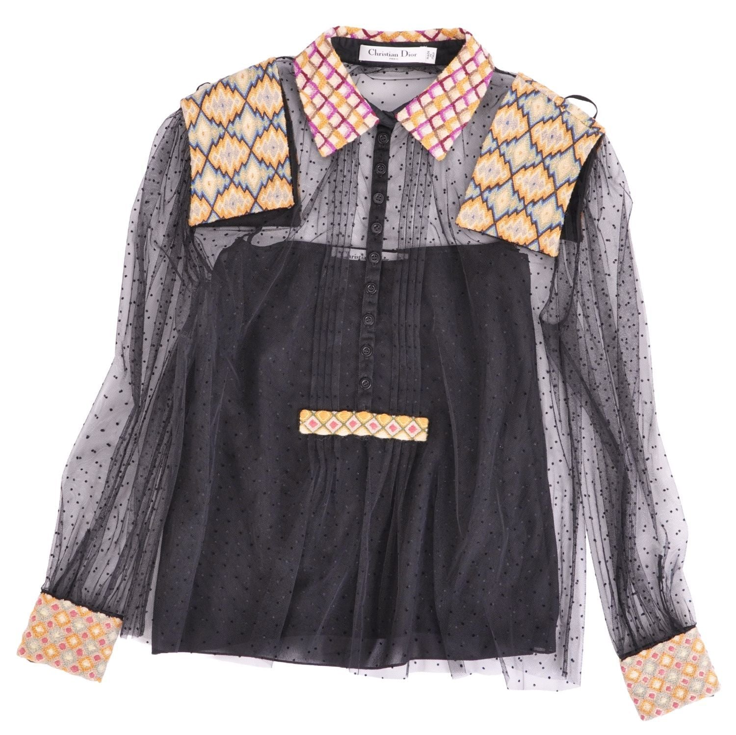 Dior Shirt Blouse Black