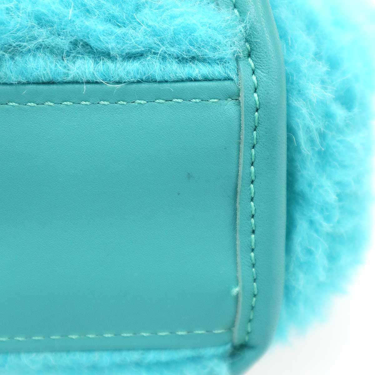 Max Mara Maxmara Teddy Bear Extra Small Reversible Bag Green — view 9