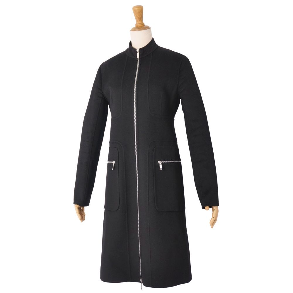 Celine Coat Long Zip Up Wool Cashmi — view 5