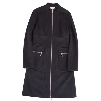 Celine Coat Long Zip Up Wool Cashmi