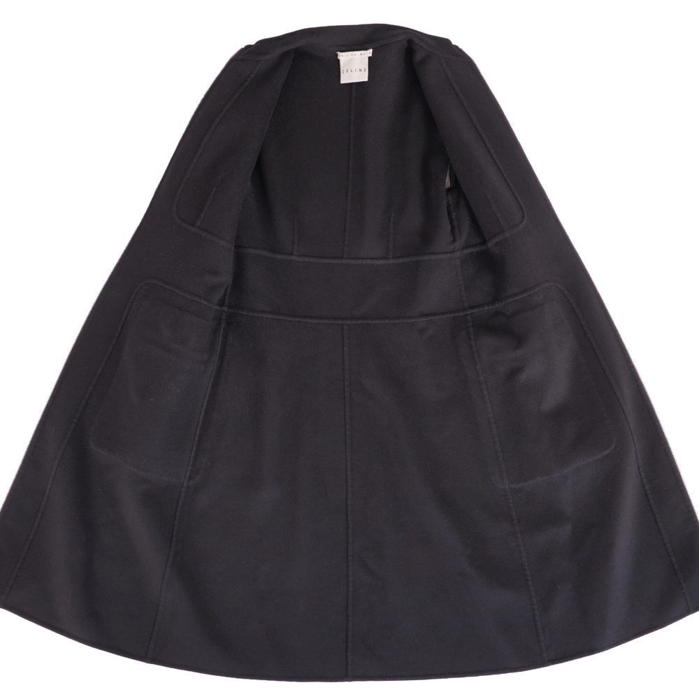 Celine Coat Long Zip Up Wool Cashmi — view 7