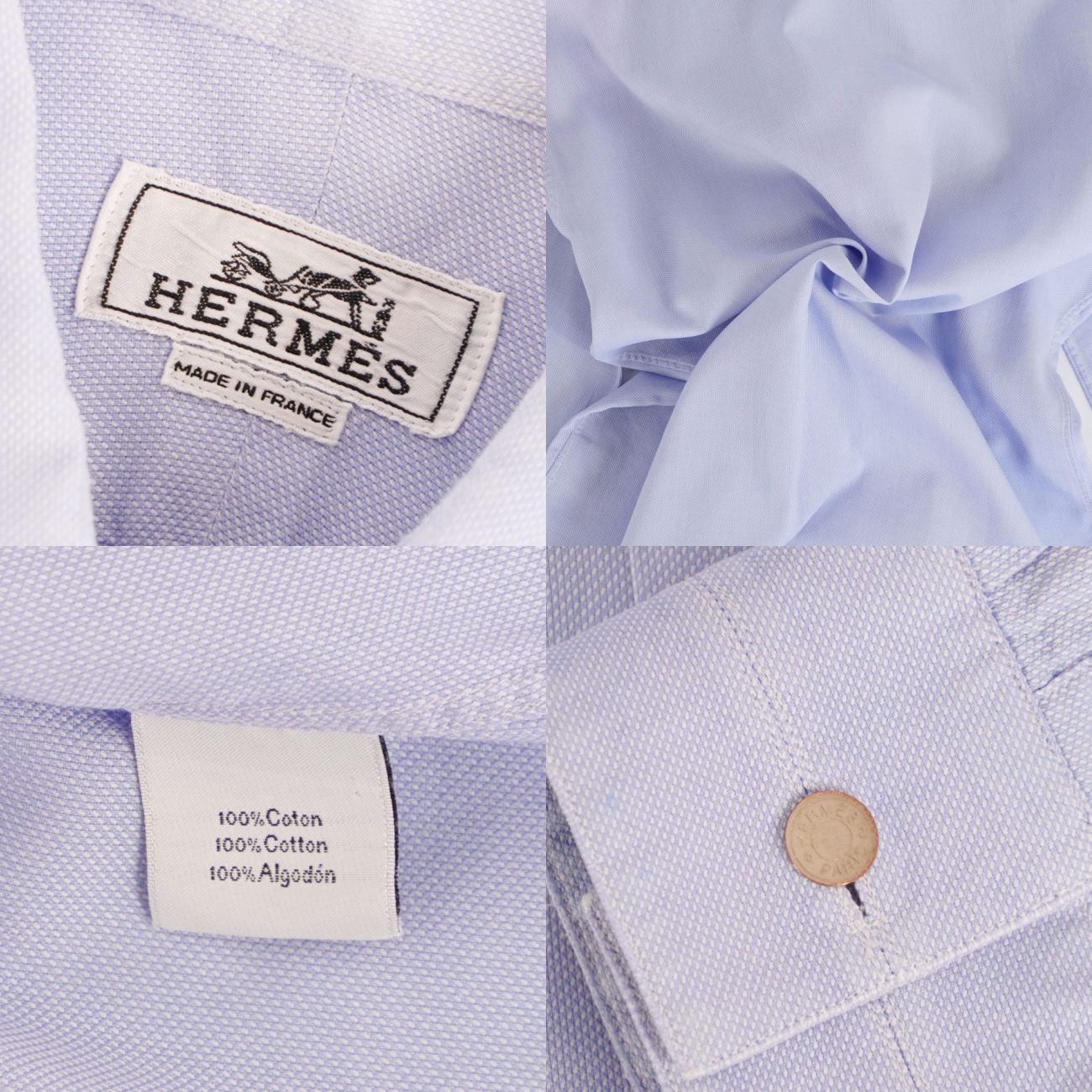 Hermes Shirt Long Sleeve Cotton Series Bota — view 5