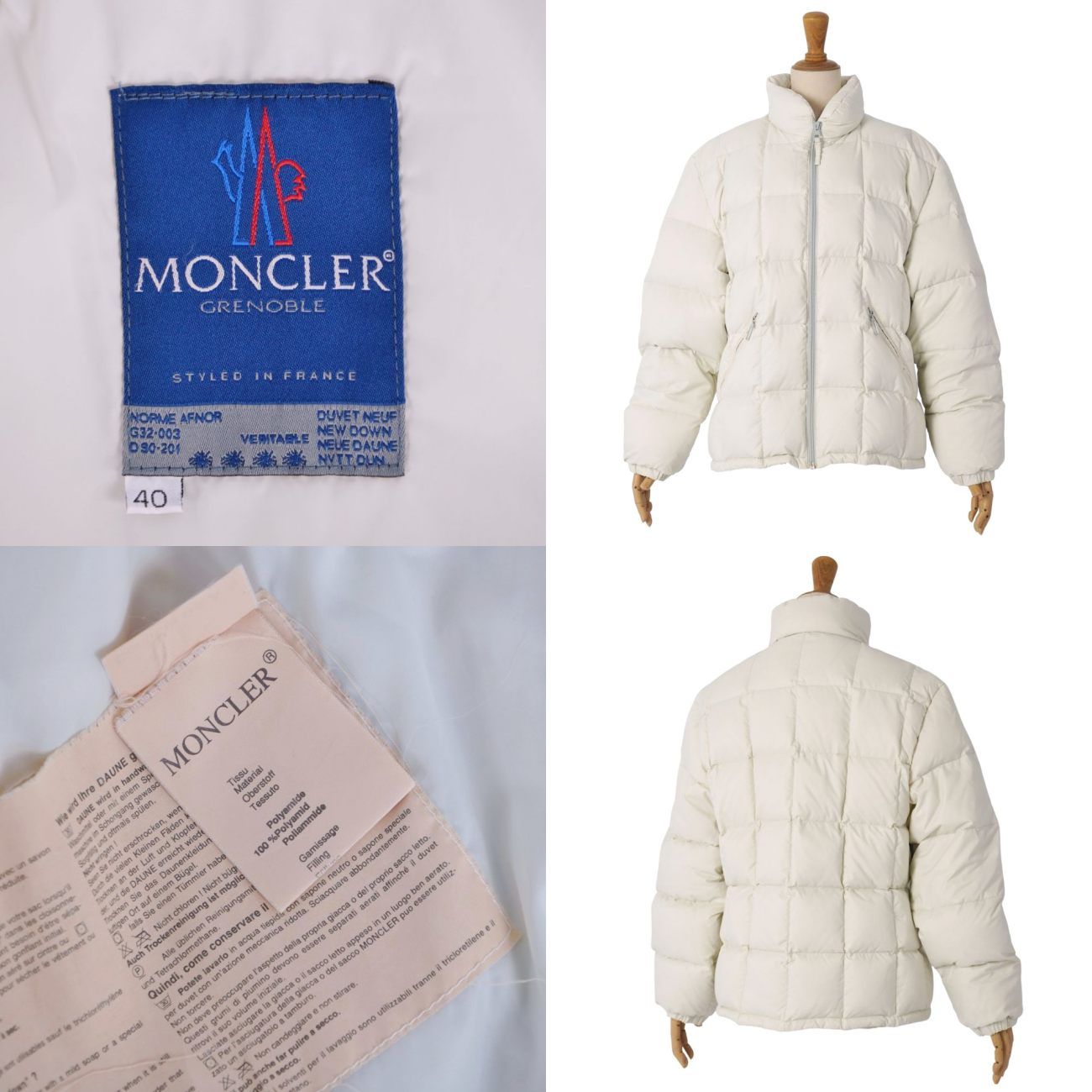Moncler Jacket Blue Tag Down Nairo — view 9