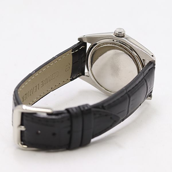Rolex Oyster Precision SS Manual Winding Silver Dial Watch — view 4