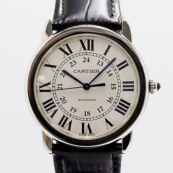 Cartier Ronde Solo de 36 mm SS Automatic Silver Dial Watch