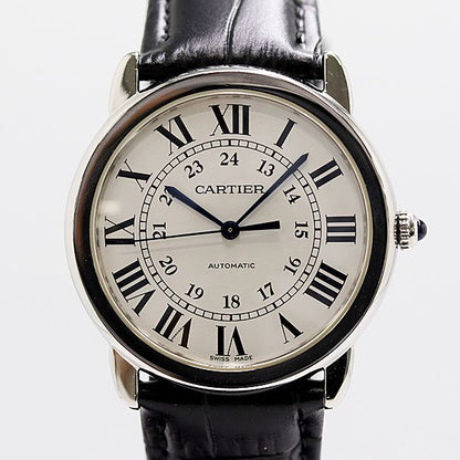 Cartier Ronde Solo de 36 mm SS Automatic Silver Dial Watch