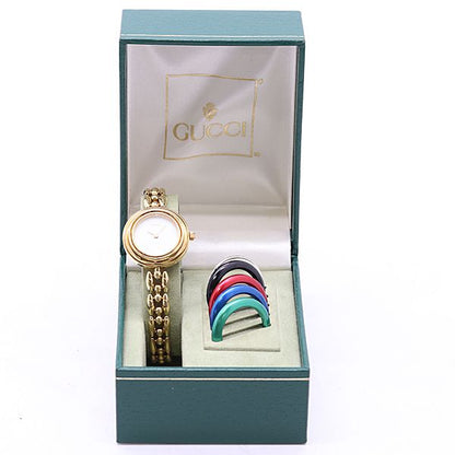 Gucci Change Bezel 11 12.2 Quartz White Dial Watch