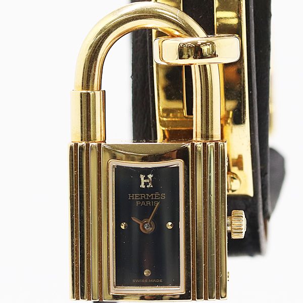Hermes Kelly Quartz Black Dial Watch Mtm