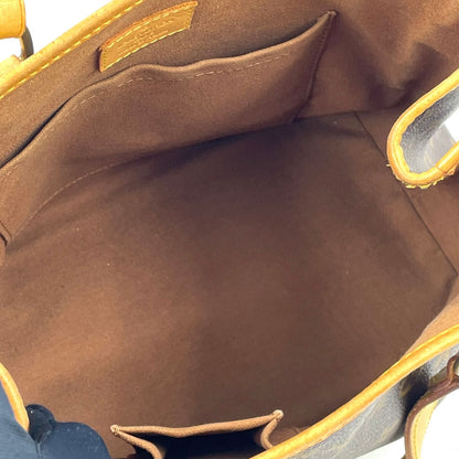 Louis Vuitton Batignolles Monogram Leather Brown Light Handbag Gold — view 3