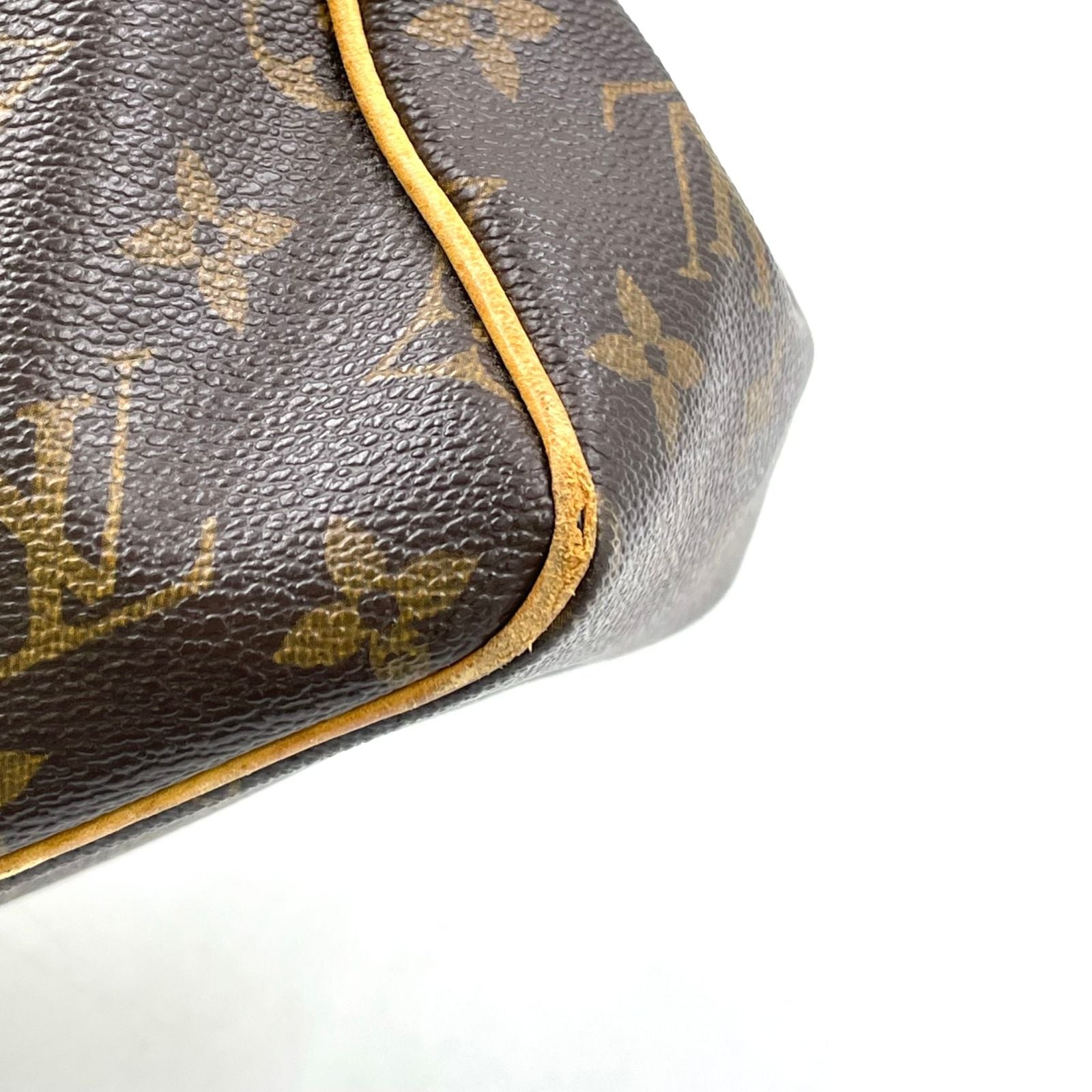Louis Vuitton Batignolles Monogram Leather Brown Light Handbag Gold — view 9