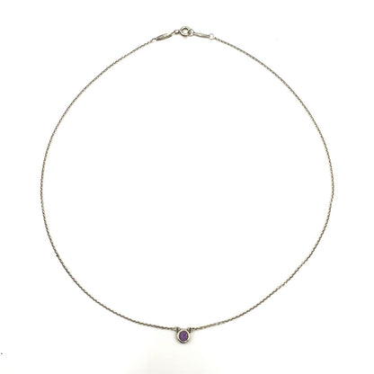 Tiffany & Co by the Yard Amethyst Silver Purple Necklace — view 3