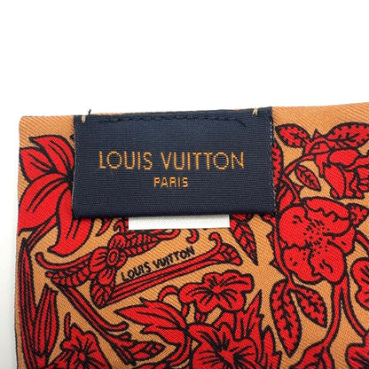 Louis Vuitton Bandeau BB Jeu de Silk Beige Multicolor Red Scarf — view 4