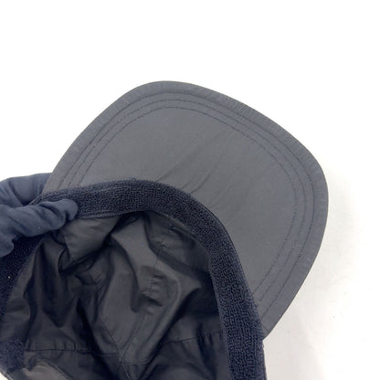 Prada Logo Embroidery Nylon Black Hat Silver — view 6