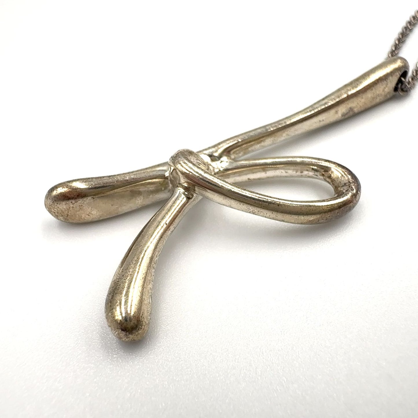 Tiffany & Co Elsa Peretti Letter-k Silver Necklace — view 9