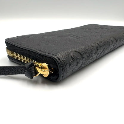 Louis Vuitton Portefeuille Clemence Monogram Empreinte Leather Black Round — view 5