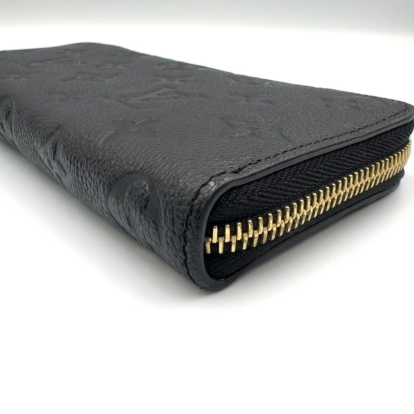 Louis Vuitton Portefeuille Clemence Monogram Empreinte Leather Black Round — view 6