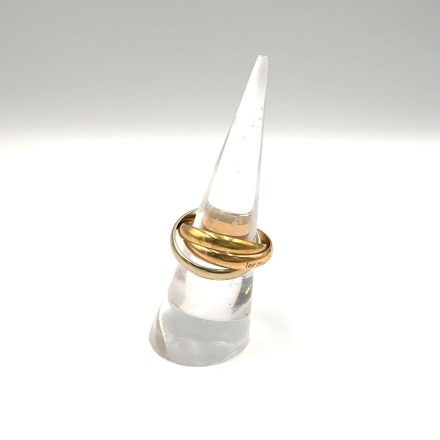 Cartier Trinity Yellow Gold Pink White Ring — view 7