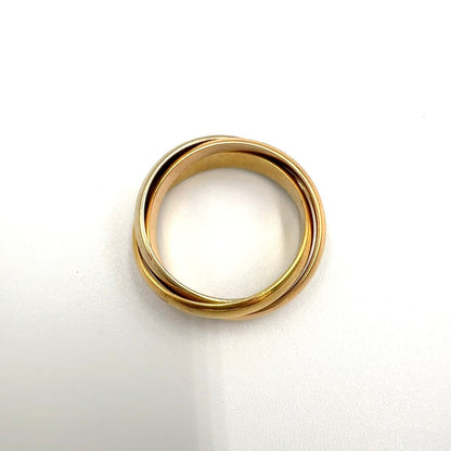 Cartier Trinity Yellow Gold Pink White Ring — view 3