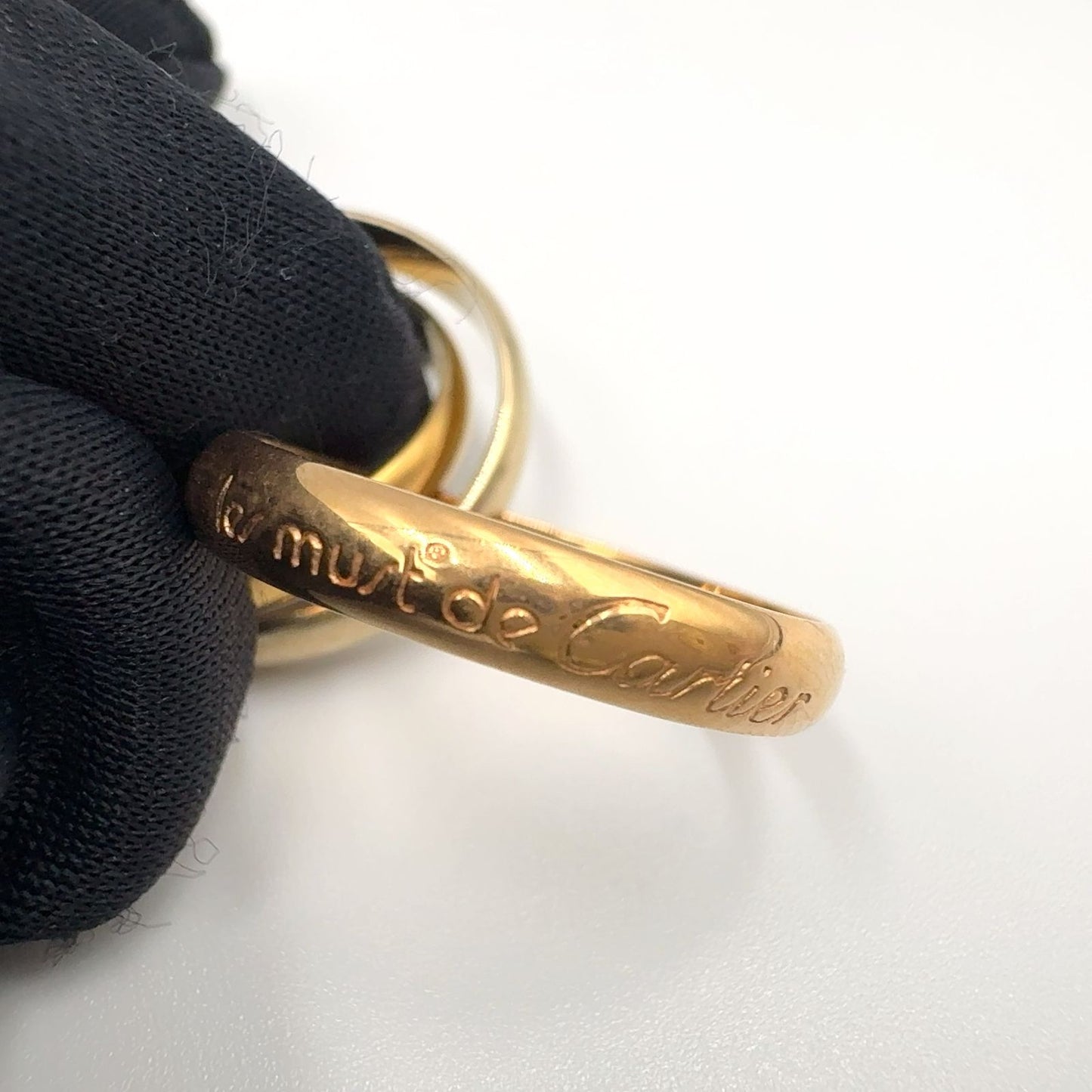 Cartier Trinity Yellow Gold Pink White Ring — view 4