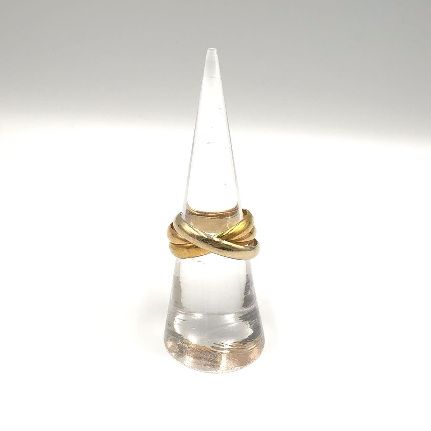 Cartier Trinity Yellow Gold Pink White Ring — view 6