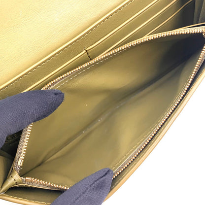 Loewe Continental Leather Khaki Brown Wallet Gold — view 5