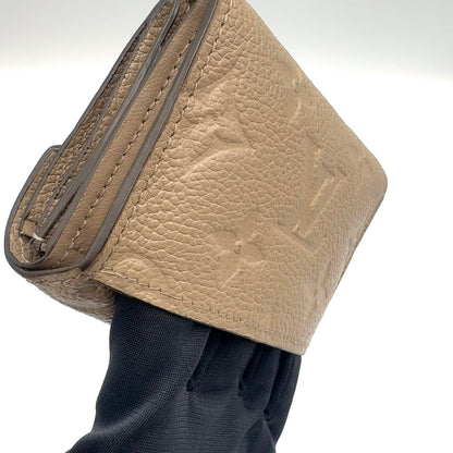 Louis Vuitton Portefeuille Zoe Monogram Empreinte Leather Gray Beige Trifold — view 7