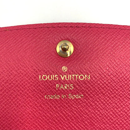 Louis Vuitton Portefeuille Emily Monogram Leather Brown Light Pink Bifold — view 4