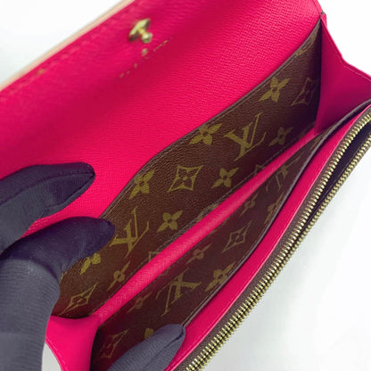 Louis Vuitton Portefeuille Emily Monogram Leather Brown Light Pink Bifold — view 5