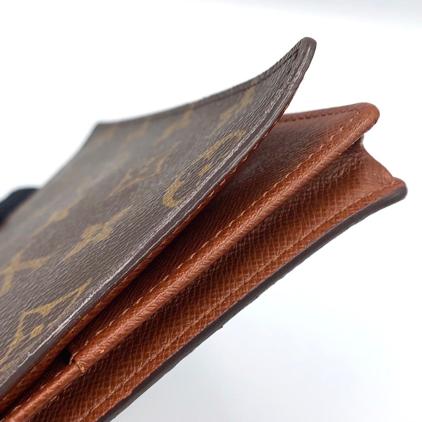 Louis Vuitton Card Holder Cles Monogram Brown Bifold Wallet — view 9