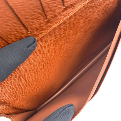 Louis Vuitton Card Holder Cles Monogram Brown Bifold Wallet — view 8