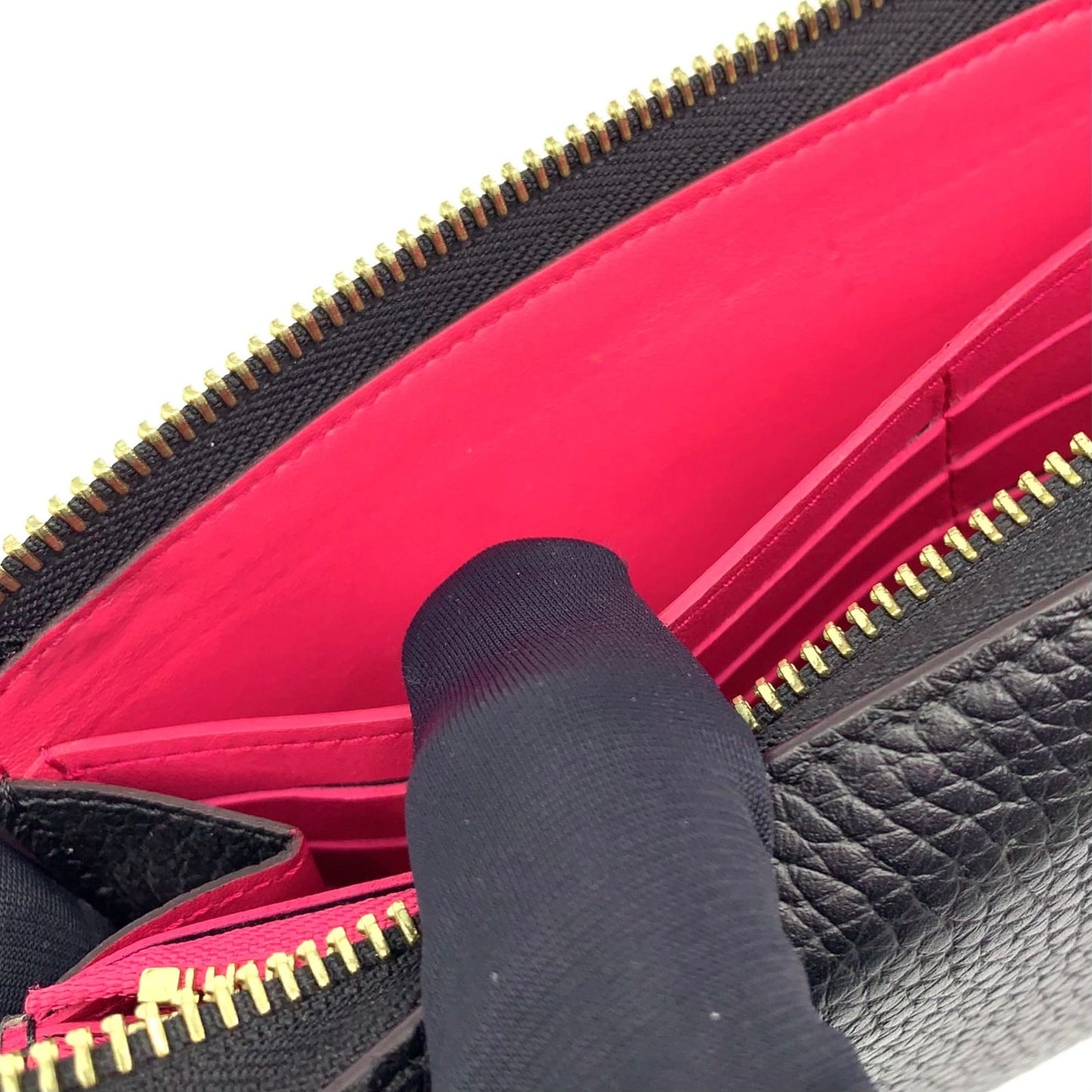 Louis Vuitton Portefeuille Comet Noir Taurillon Leather Black L-shaped Zippy — view 9