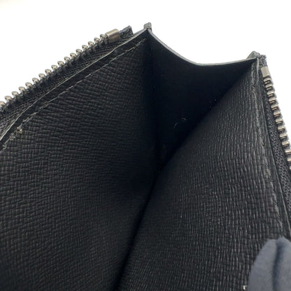 Louis Vuitton Monogram Eclipse Taiga Coin Card Holder Black Wallet Silver — view 6