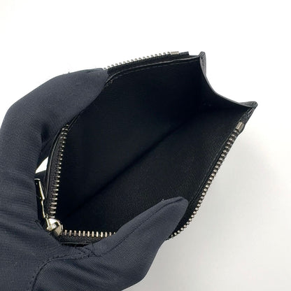 Louis Vuitton Monogram Eclipse Taiga Coin Card Holder Black Wallet Silver — view 3