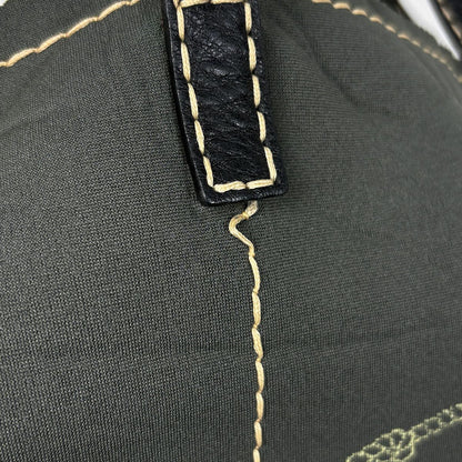 Prada Logo Tote Neoprene Fabric Khaki — view 5